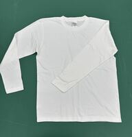 無地綿100%長袖Tシャツ 完全新品未使用！セットで提供！送料無料！