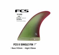 送料無料▲ FCS II SINGLE FIN 7 COLOUR Sunburst 新品