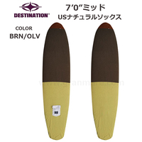 【新品　即決】DSURF USニットソックス　ミッド 7'0"　BRN x OLV /　DESTINATION