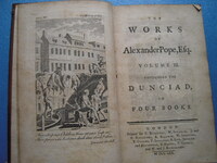「18世紀本！アレキサンダー・ポープ作品集 III,IV,V 3冊 1770 The Works of Alexander Pope」