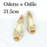 LK9972*Odette e Odile*オデット エ オディール*レディースパンプス21.5cm*ゴールド