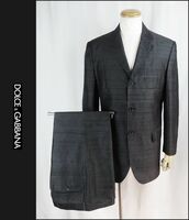 ■■＜極美品＞ドル＆ガバ＜DOLCE & GABBANA：fine quality All Silk＞designer's スーツ SET：UP＜S／S：50＞■■
