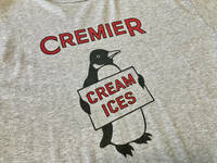 CUSHMAN クッシュマン CREMIER CREAM ICE 半袖 Tシャツ カットソー ペンギン