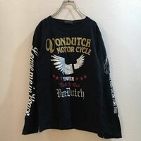 バイカー★VON DUTCH/ボンダッチ 長袖VON DUTCH Tシャツ ブラック黒 Mサイズ