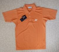 未使用品　ヨネックス　YONEX　半袖シャツ　サイズＳ　オレンジ色　静電気ガード