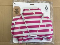 【新品・未使用品】BRIDGESTONE bikke リア用 チャイルドシートクッション ピンク ボーダー