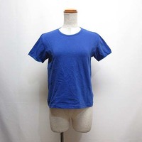 イネド INED 半袖 Tシャツ カットソー 2 ブルー 日本製 レディース