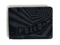 VOLCOM ボルコム D6032300BLK⑤ 折り畳み 財布 BifoldWallet グラフィックプリント ブラック色 カード入れ ヴォルコム 新品 即決 送料無料