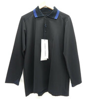 美品 タグ付き HURRAY HURRAY フレイフレイ ロングスリーブポロシャツ FB2553 サイズ0 黒 ブラック 長袖 メンズ