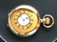 希少　THE DON　1880年代 紳士用ハーフサボネット懐中時計　稼働品