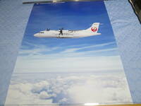 ★即決★　JAL　日本航空 　飛行機　ポスター 　ツルマーク　未使用