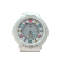 ▼▼ CASIO カシオ レディース腕時計 G-SHOCK Baby-G 電波ソーラー Tripper トリッパー BGA-1601 ホワイト やや傷や汚れあり