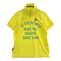 LE COQ GOLF ルコックゴルフ ハーフジップ 半袖 Tシャツ イエロー系 L [240101013275] ゴルフウェア レディース