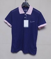 未使用タグ付　 DRI-FIT　NIKEGOLF 紺×ピンク　半袖ポロシャツM　7600円の品