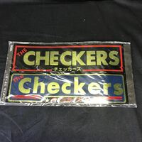 T2105 当時物 チェッカーズ ステッカー 2枚セット アイドル 未使用 未開封 レア 80' 1980年代 CHECKERS Checkers 希少