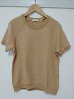 HELMUT LANG archive half sleeve sweat shirt 半袖スウェット キャメル Sサイズ vintage 初期 本人期 ヘルムートラング