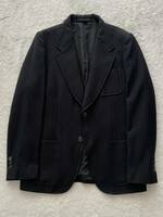 VIKTOR&ROLF size50 イタリア製ブラックジャケット メンズ 黒 テーラードジャケット ブレザー ヴィクター＆ロルフ 90年代 2000年代