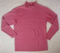 美品！　ゼクシオ　ＸＸＩＯ　長袖シャツ　サイズＬ　ピンク/レッド×ボーダー　日本製　柔らかい　しっかりした薄手生地　保温性
