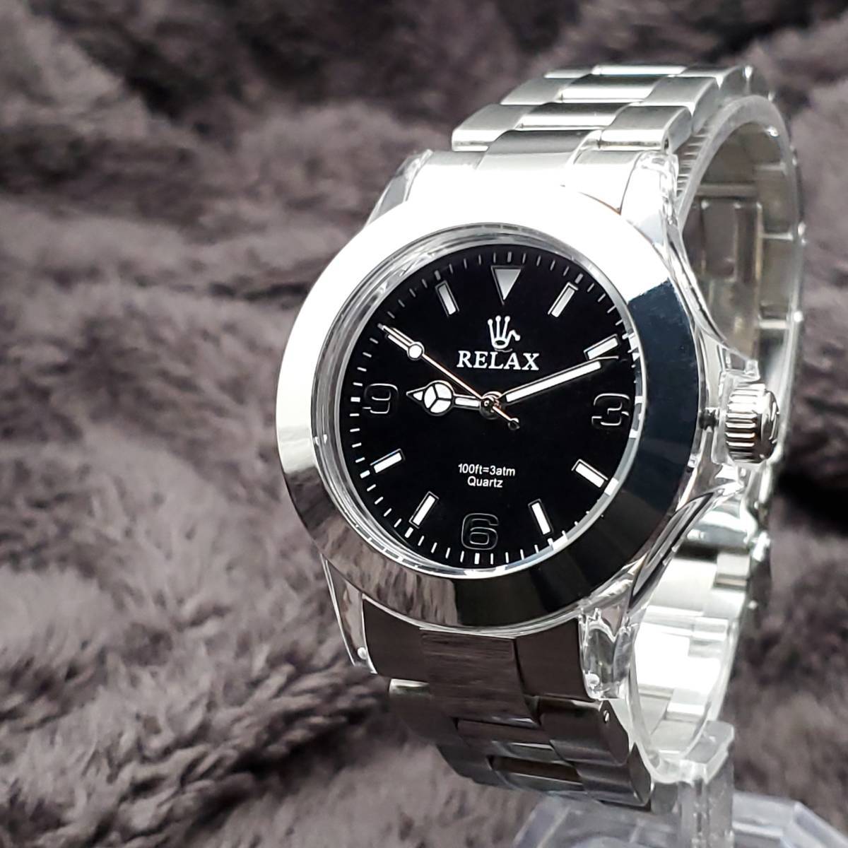 本日特価】G リラックス 王冠ロゴ SUB20-S カスタム腕時計 ダイバー 黒