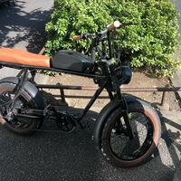 美品　電動自転車　eバイク　電動バイク　ブラック　カスタム　750w