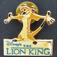 ピンズ ディズニー ライオン・キング Disney's The Lion King ティモン Timon 実質未使用 ミーアキャット ピンバッジ ピンバッチ