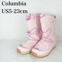 EB3464*Columbia*コロンビア*ジュニアスノーブーツ*US5-23cm*ピンク