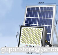 新品 ソーラーライト街灯 屋外用ライト LED投光器 太陽光発電 防水 高輝度 バッテリー残量表示 ガーデンライト駐車場 照明 1200W-X