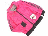 JENNI ジェニィ ハート型 ワッペン フード ブルゾン ジャケット 130cm ピンク ◇■ ☆ dic0 子供服