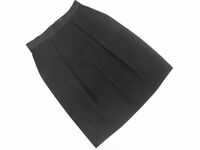 ネコポスOK M-PREMIER エムプルミエ ウール100% スカート size36/黒 ◇■ ☆ dic6 レディース