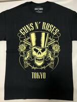 Mサイズ 新品 GUNS N' ROSES さいたま公演 東京限定 Tシャツ SKULL AND PISTOLS CITY-TOKYO BLACK 2017年ワールドツアー