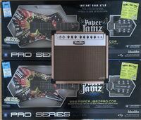 玩具 楽器 WOWWEE paper jamz PRO SERIES GUITAR PUTS 2本 アンプ1個セット 中古 動作確認済み ペーパージャムズ エレキギター トイザらス