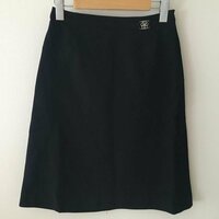 CLATHAS 36 クレイサス スカート ひざ丈スカート リネン混 Skirt Medium Skirt 黒 / ブラック / 10032866