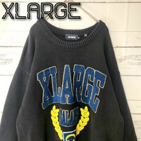 《超希少》XLARGE エクストララージ セーター ブラック バランサ パイル