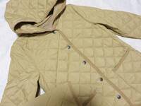 未使用タグ付 ドゥ ファミリィ 定番 キルティング ジャケット ベージュ M 5043 フリース アウター 羽織り コート 日本製 ドゥファミリー
