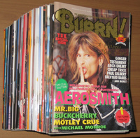 [送料無料] ヘヴィ・メタル専門誌 BURRN バーン 2000年～2002年 3年間分 全36冊セット