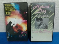 2本セット　VHS ビデオ　ハウンドドッグ　武道館ライブ　狼と踊れ　CATS & DOGS