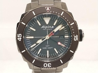 ALPINA アルピナ シーストロング ダイバー300 クォーツ SS ステンレス ブラック文字盤 シルバー 腕時計 店舗受取可