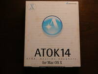 ◆【希少! ソフトウエア】　ATOK14 for Macintosh / エートック / Mac OS X / Just system　/ 日本語変換ソフト / レターパック発送 ◆ 