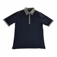 KFC0631◇ 新品 ポロシャツ 袖口2way 3Lサイズ ネイビー