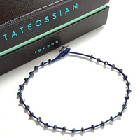 【tab49】新品　TATEOSSIAN　タテオシアン　ブレスレット　シルバー925　ブルー　青　レディース　イギリス製