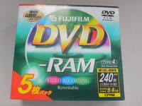 （大）FUJIFILM 富士フィルム DVD-RAM 9.4GB 5枚パック 日本製