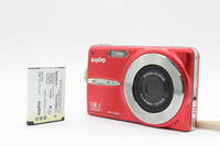 【返品保証】 サンヨー Sanyo DSC-X1260 レッド 3x バッテリー付き コンパクトデジタルカメラ s2855