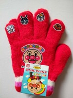 アンパンマン　手袋　赤　サイズ5−6歳