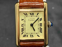 【即決】Cartier マストライン ベルト非純正 タンクSM 3 060932 腕時計 カルティエ 手巻き式 アナログ ベルト アイボリーローマン