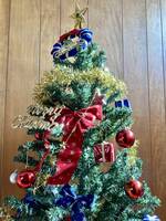 ■豪華 クリスマスツリー 125cm 電飾 飾り付 一式 セット イルミネーション 中古 美品 即決