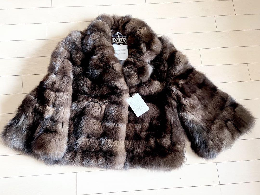アダルト 最高級 毛皮 美品 ロシアンセーブル ベストコート ユキ 