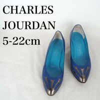 MK2789*CHARLES JOURDAN*シャルルジョルダン*レディースパンプス*5-22cm*ブルー