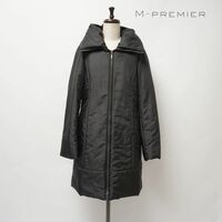 美品 M-PREMIER エムプルミエ 中綿ジャケット 冬物アウター レディース 黒 ブラック サイズ38*IC1150