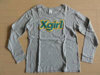美品 x-girl モコモコロゴ 長袖カットソー サイズ1　型番 0543105