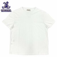 MIUMIU ミュウミュウ　半袖Tシャツ2023　557　ホワイト　メンズ　#XL　中古B【辻屋質店A2300】